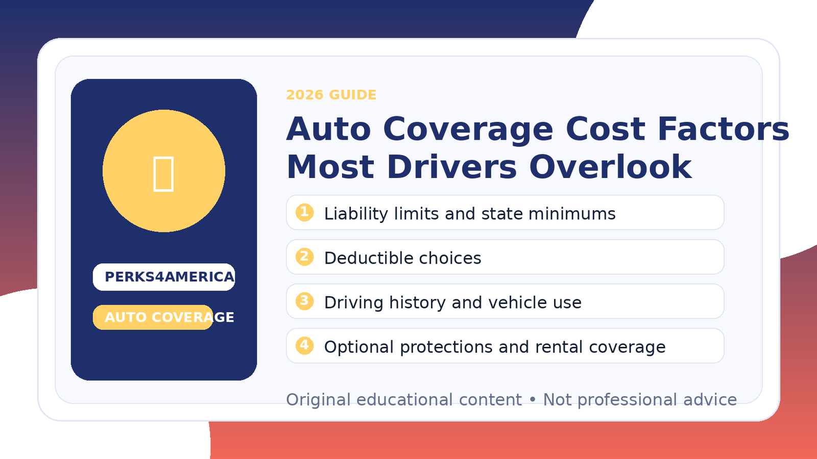 Auto Coverage Cost Factors Most Drivers Overlook