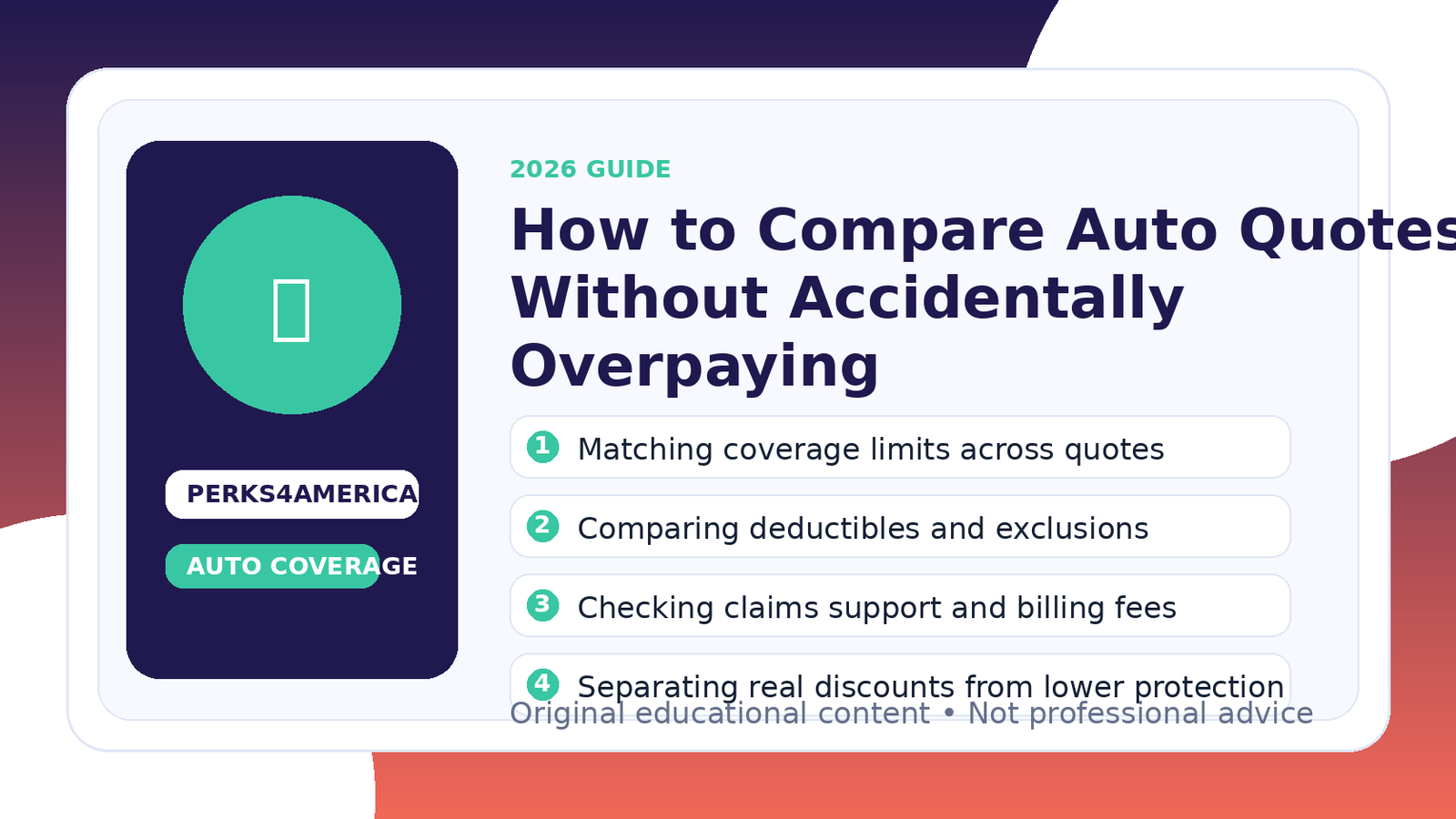 How to Compare Auto Quotes Without Accidentally Overpaying